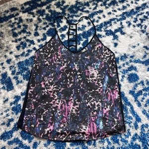 Colorful lululemon razor back tank top